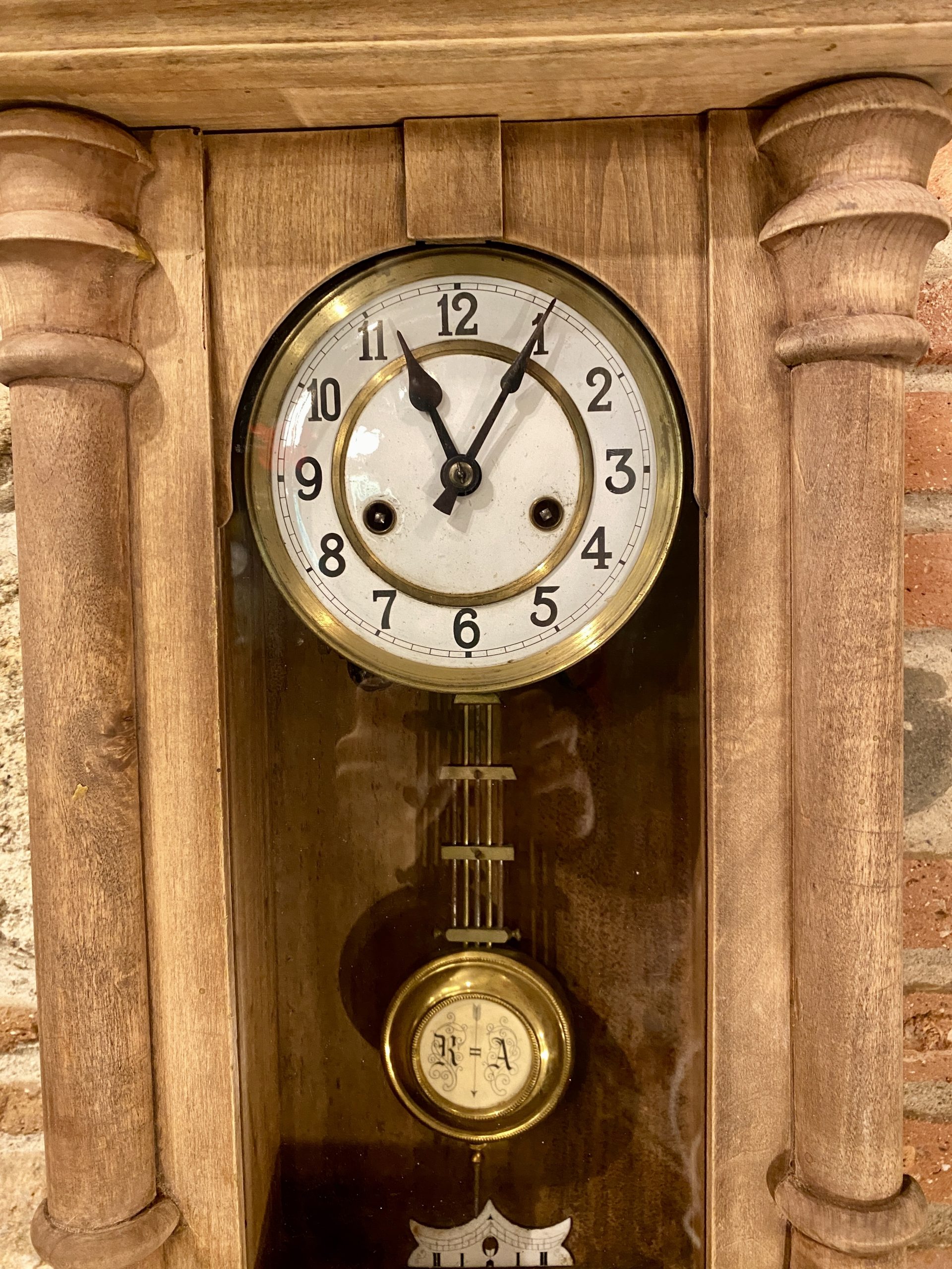 Reloj de pared mecánico retro antiguo reloj de péndulo reloj de pared reloj  de pared de cuerda de la sala de estar (color : 11.0x5.3x23.2 in B1)
